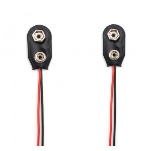 6" 150Mm 24Awg Red Black Wire I Type 9V Snap to Open Cable